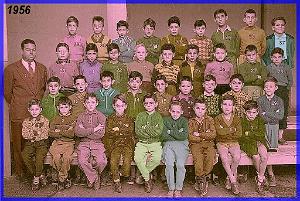 ECOLE JEAN MACE GARCONS 1956 CE2 M_ AZUAR